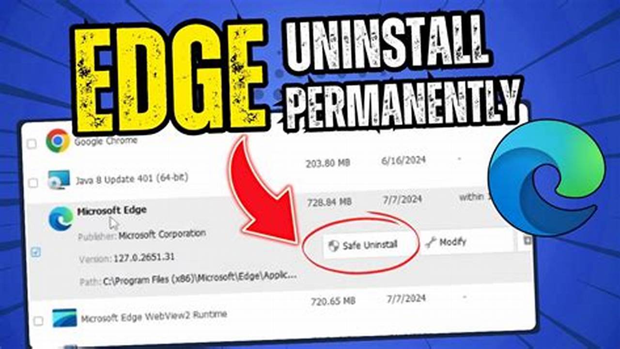 Uninstall Edge Windows 10 2024