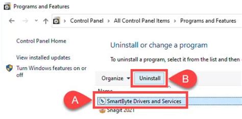 Uninstall And Reinstall SmartByte Software