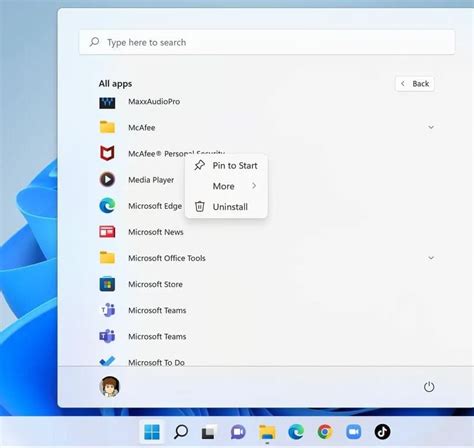 Uninstall Microsoft Store Apps From Start Menu