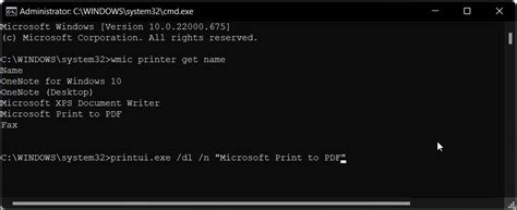 Uninstall Printer Using Command Prompt