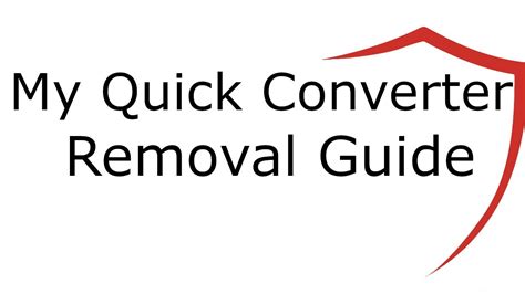 Uninstall Quick Converter