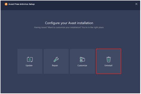 Uninstall The Antivirus