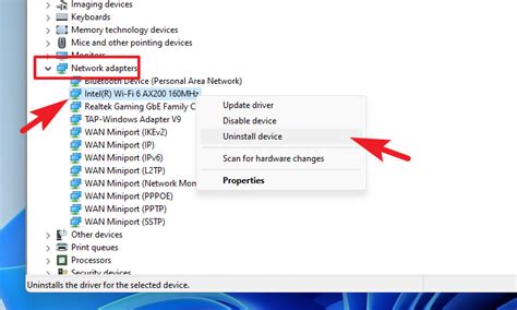 Uninstall The Drivers For Your Network Adapter