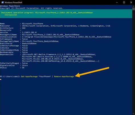 Uninstall Your Phone App Using PowerShell
