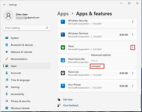 Uninstall Your Xbox Apps