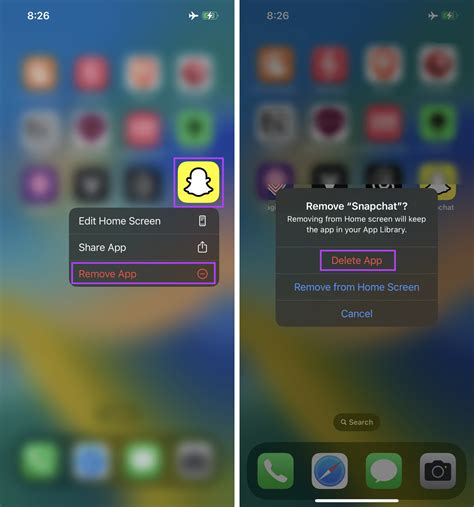 Uninstall and Reinstall the Snapchat App