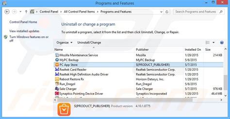 Uninstalling the Adware App