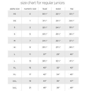 Union Bay Size Chart