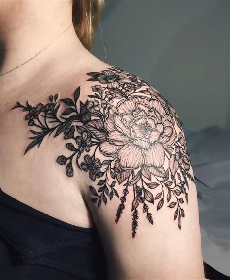 unique tattoo originaltattoo Floral tattoo shoulder