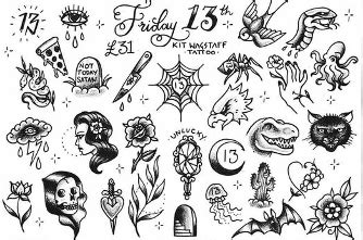 Unique Friday The 13th Tattoo Designs