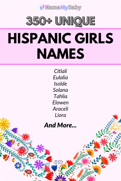 Unique Hispanic Girl Names That Start With A
