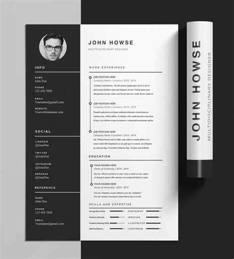 Unique Resume Templates Free