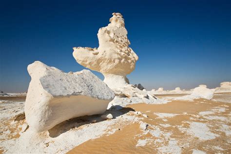 Unique Rock Formations White Desert