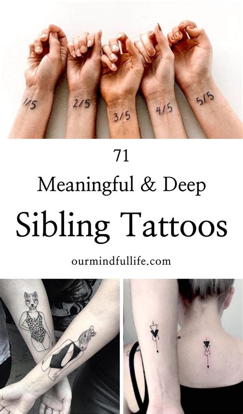 Unique Sibling Tattoos For 4