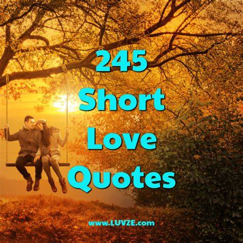 Unique Simple Short Quotes About Love