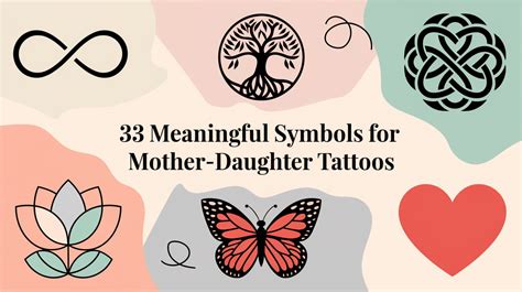 Unique Symbol Mother Daughter Tattoos