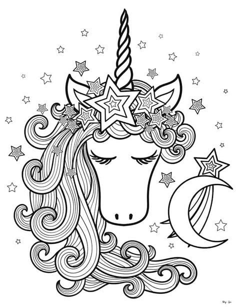 Simple Unicorn Drawing Free download on ClipArtMag