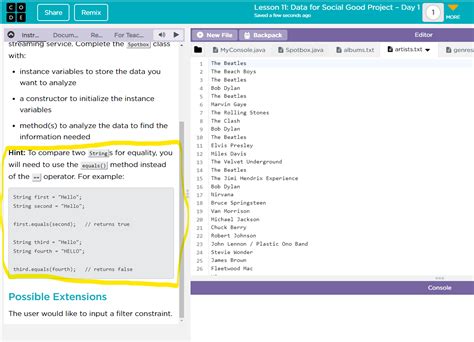 Unit 3 Lesson 13 Mini Project - Unit and Lesson Discussion - Code 