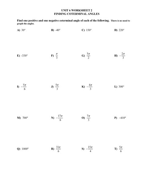 Answered Determine two coterminal angles (one… bartleby