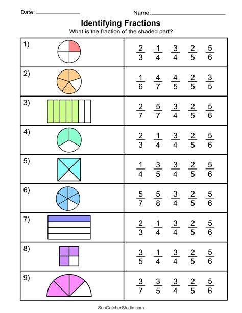 Unit Fraction Worksheets – Free Printable Practice Sheets Pdf - Great ...