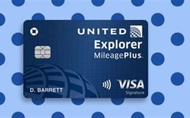 United Explorer Mileage Plus Visa Annual Fee
