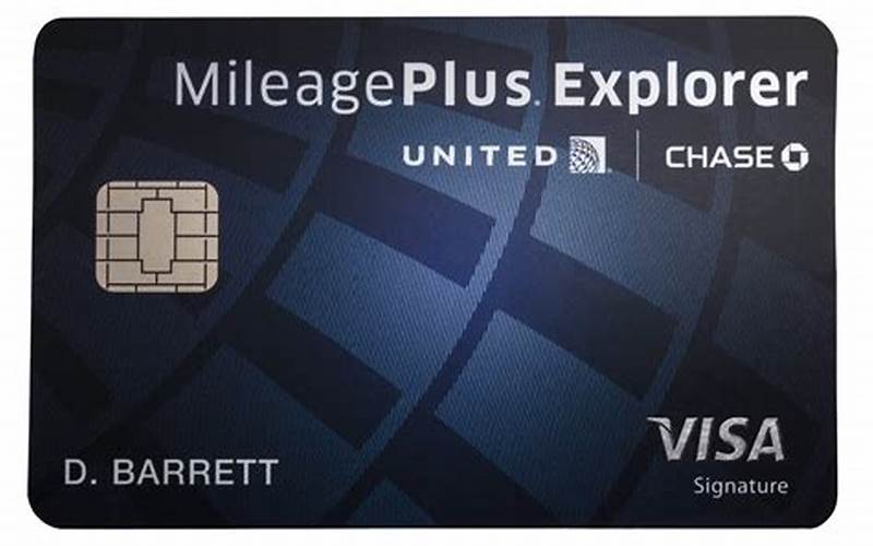United Explorer Mileage Plus Visa Apr