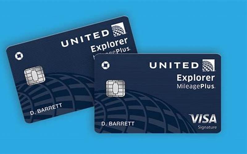 United Explorer Mileage Plus Visa Merchandise