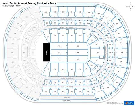 United Center Seating Chart Concert