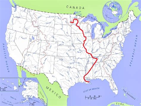 United States Map Mississippi River