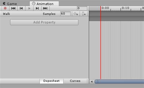 Troubleshooting Unity Animation: Why is 'Add Property' Greyed Out?