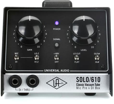 Universal Audio 610 intuitive workflow
