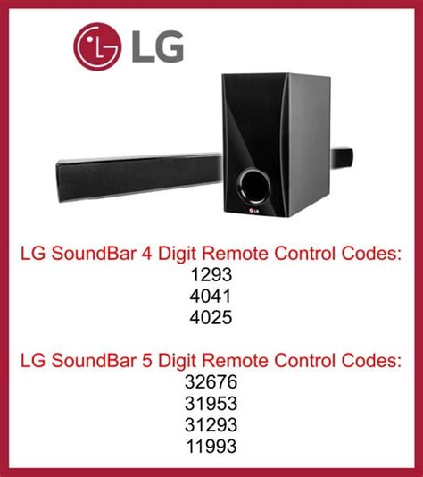 Universal Remote Control Soundbar Codes