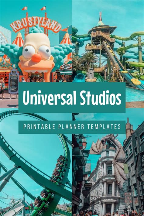 Universal Studios Planning Printables