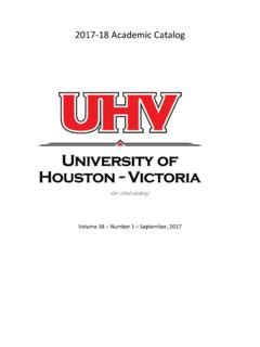 University Of Houston Fall 2017 Course Catalog