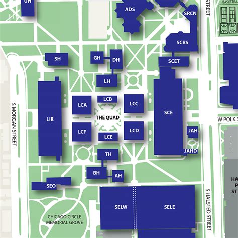 University Of Illinois At Chicago Map