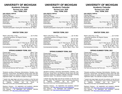 University Of Michigan Flint Calendar