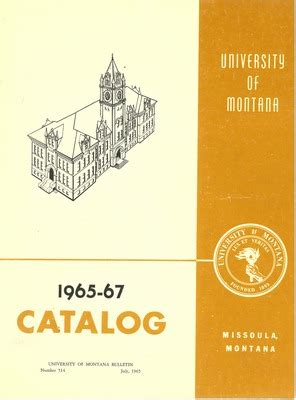 University Of Montana Course Catalog Spring 2017