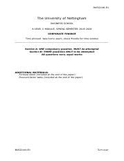 University Of Nottingham Module Catalogue 2019 20