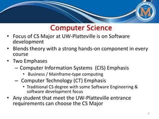 University Of Wisconsin Platteville Computer Science Course Catalog