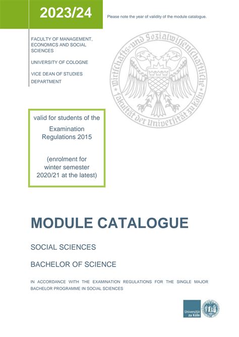 University Of York Module Catalogue
