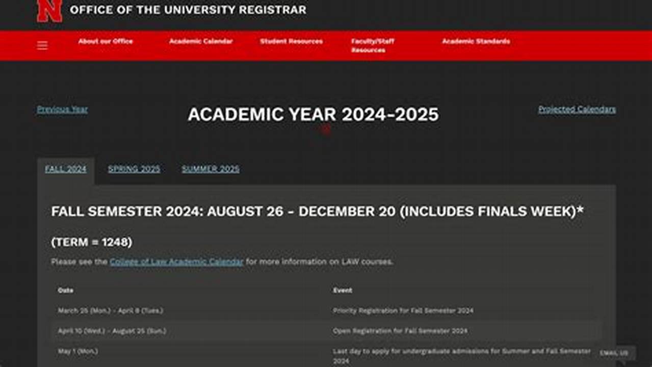 Unl Fall 2025