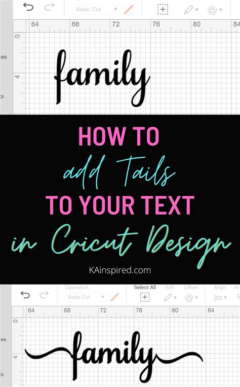 Unlock Amazing Effects: Learn How To Add Tails To Fonts with Cricut!