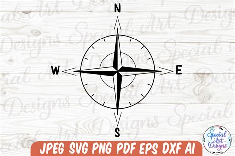 Unlock Your Navigation Potential with Nautical Compass SVG