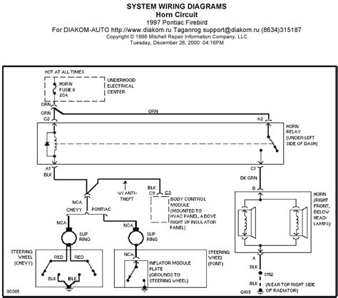 Unlock Your Ride: 1997 Pontiac Firebird Complete Wiring Diagram for Smooth Drives!