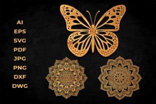 Unlock the Creative Potential of 3D Butterfly Mandala SVG - Download Now For Free!