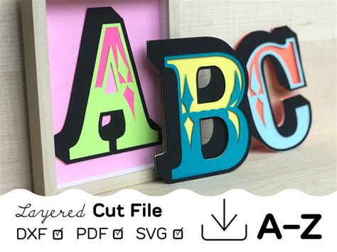 Unlock the Magic of 3D Alphabet Svg Cutting Files Now!