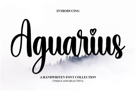 Unlock the Power of Aquarius: How Different Fonts Can Transform Your Life!