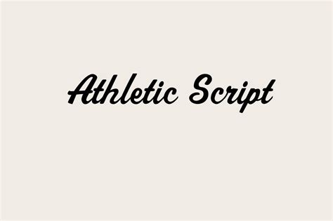 Unlock the Power of Athletic Script Fonts: Make Your Designs Stand Out Now!