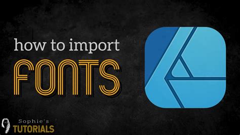 Unlock the Power of Fonts with Affinity Designer!