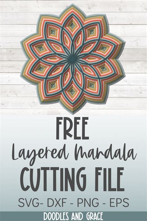 Unlock the Secrets of Creating Beautiful Layered Paper Mandalas with this Free SVG!